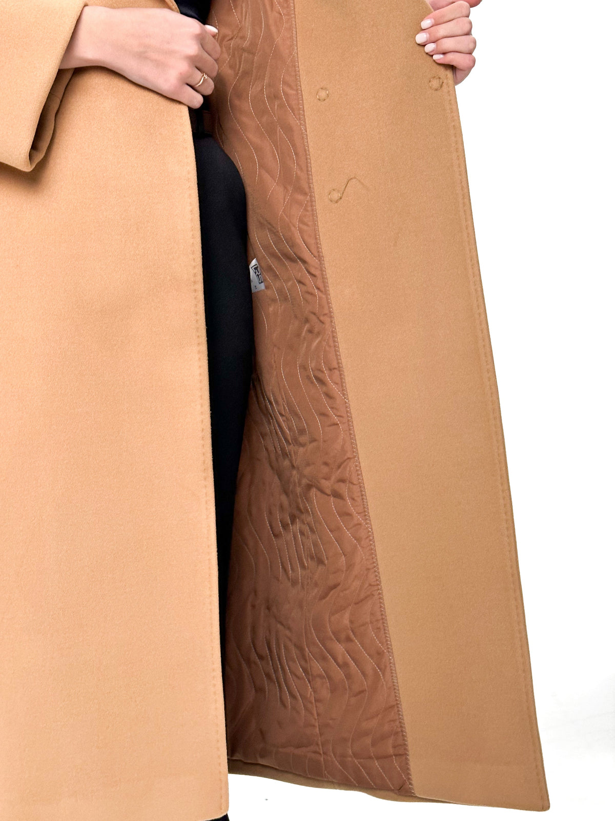 Monique Tailored Cashmere Wool Blend Coat in Bluff
