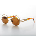 Futuristic Oval Sunglass with Double Eyelid - Ace
