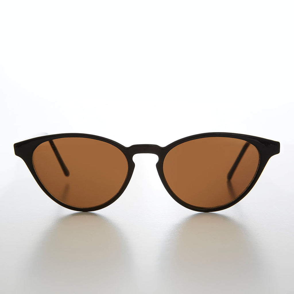 Women's Round Cat Eye Sunglass with Keyhole Bridge - Allie