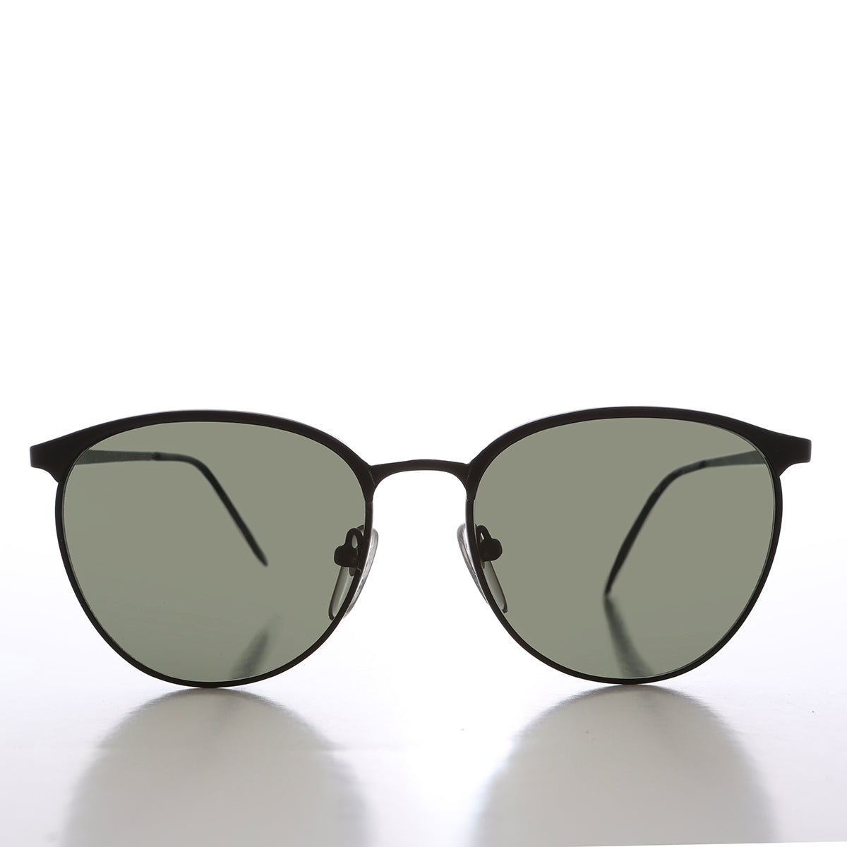 Metal 90s Horn Rim Sunglasses - Amherst