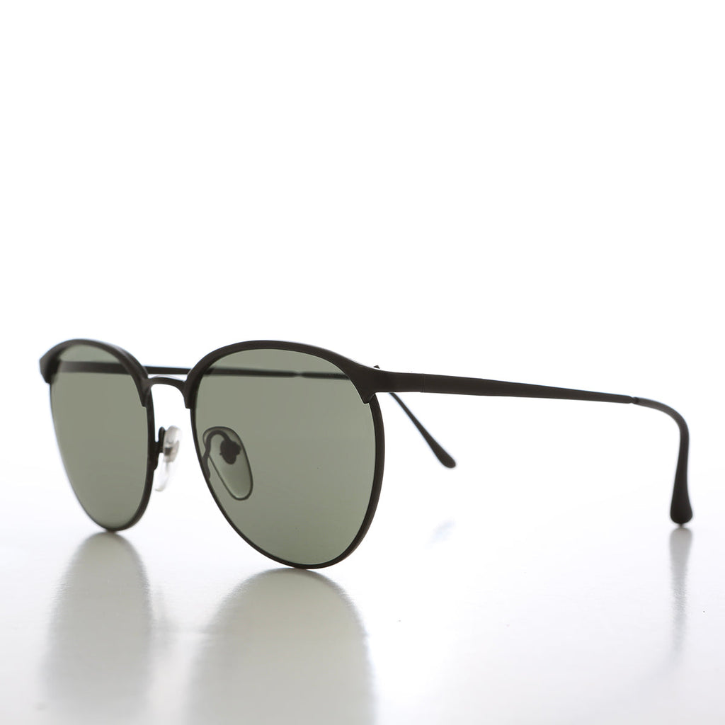 Metal 90s Horn Rim Sunglasses - Amherst