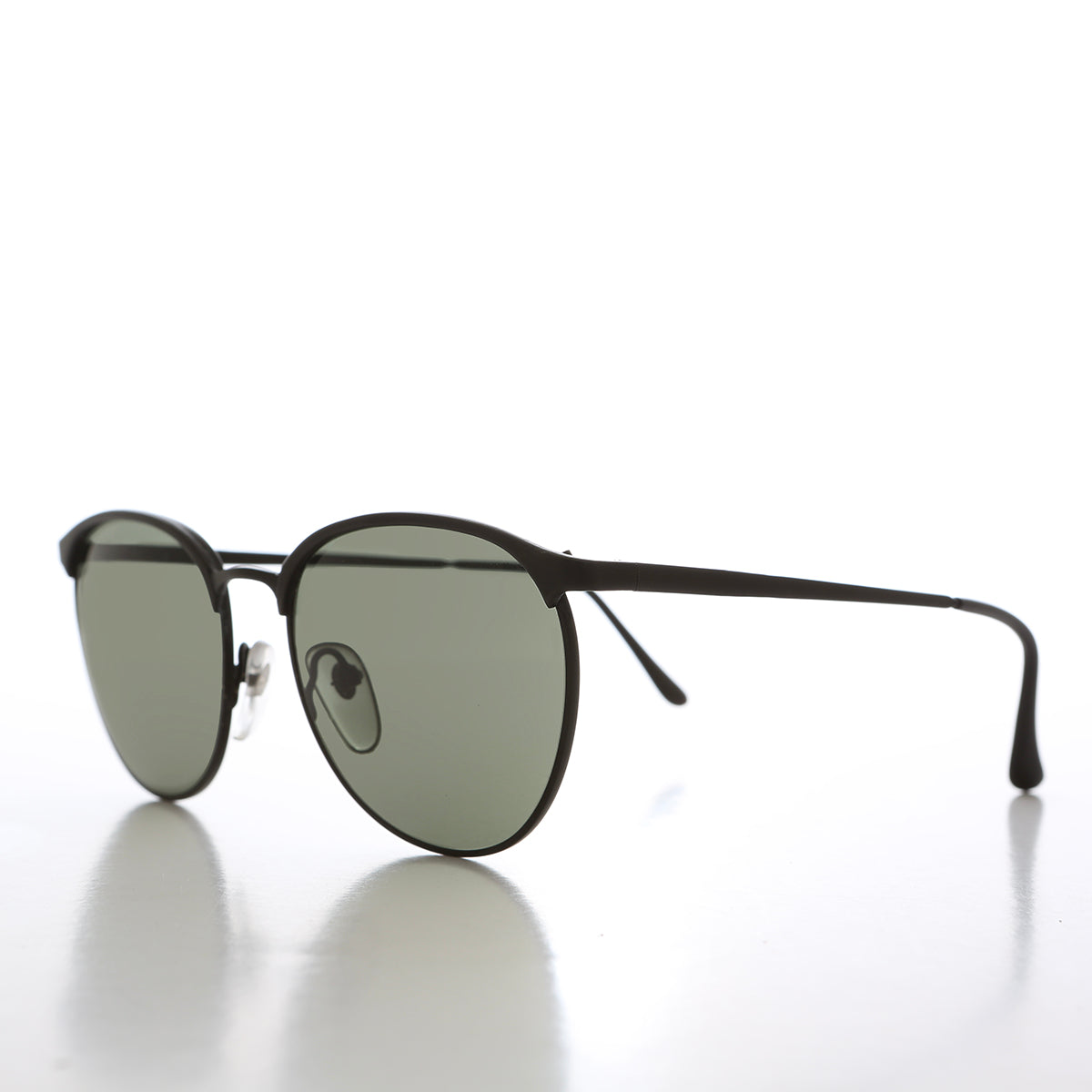 Metal 90s Horn Rim Sunglasses - Amherst