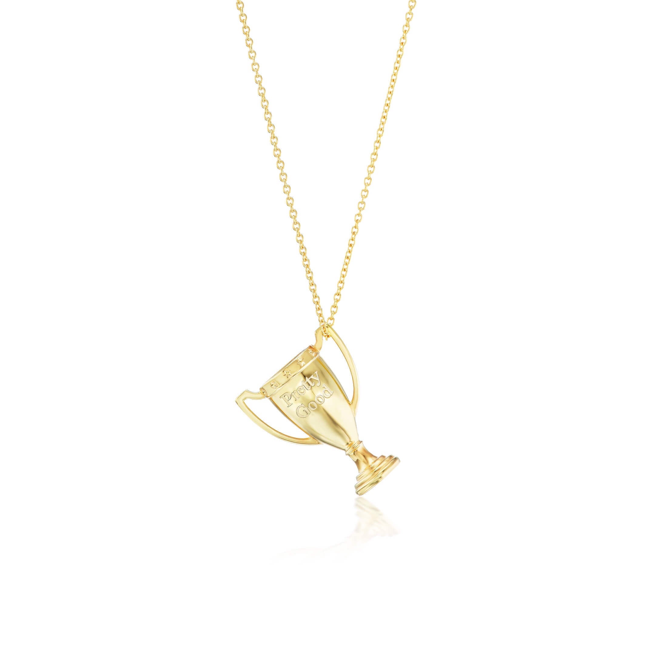 Small Gold Trophy Pendant