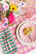 Abigail Plaid Placemat in Bubblegum