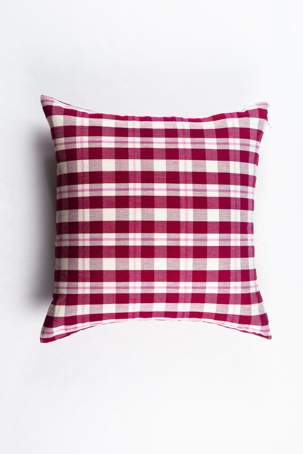 Abigail Cranberry Plaid Pillows