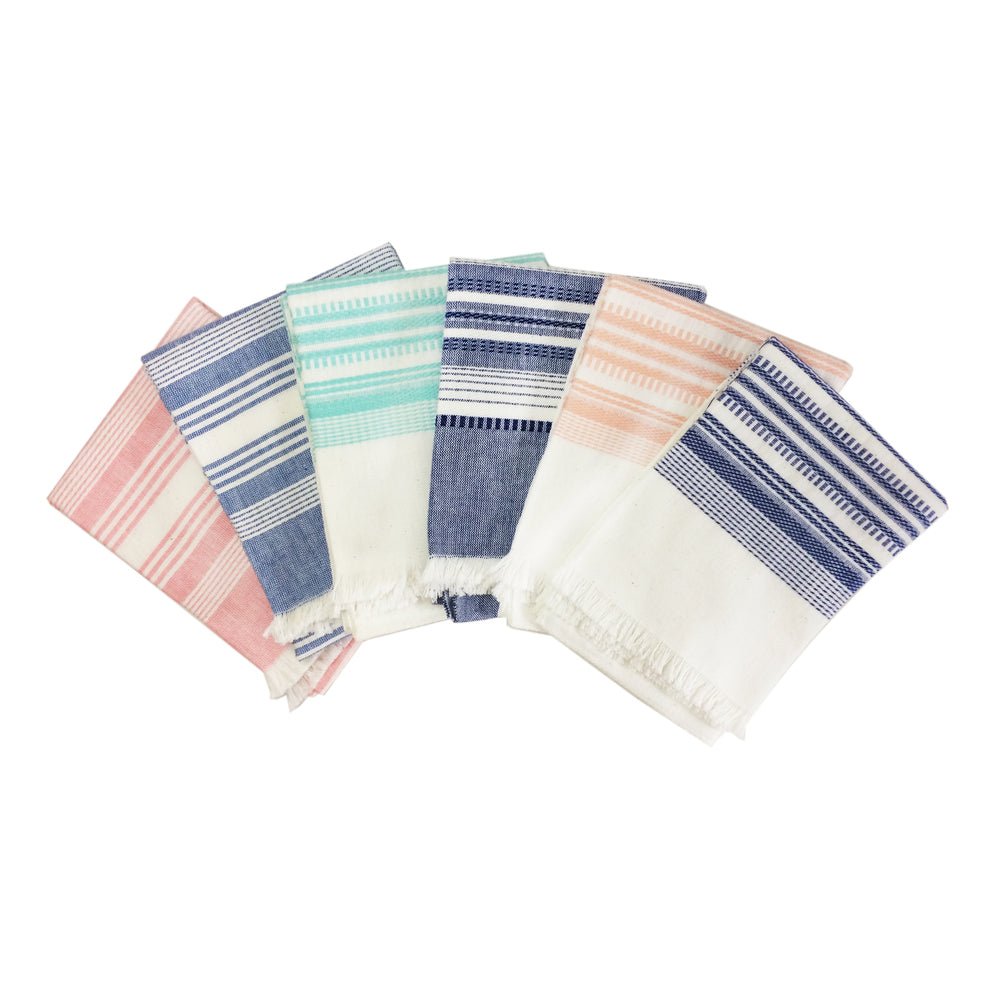White & Blue Kitchen Towel