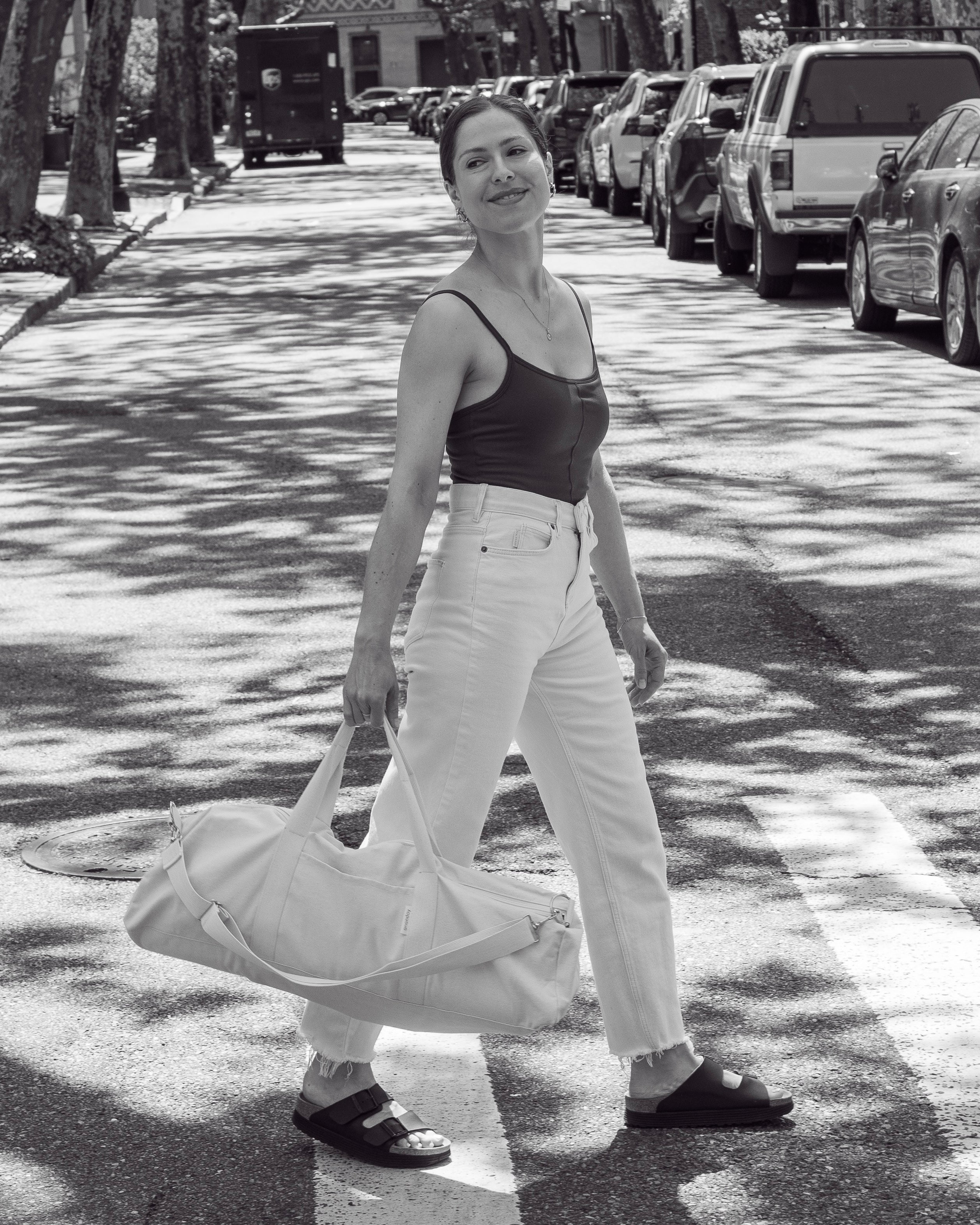 Canvas Yoga Bag in Natural