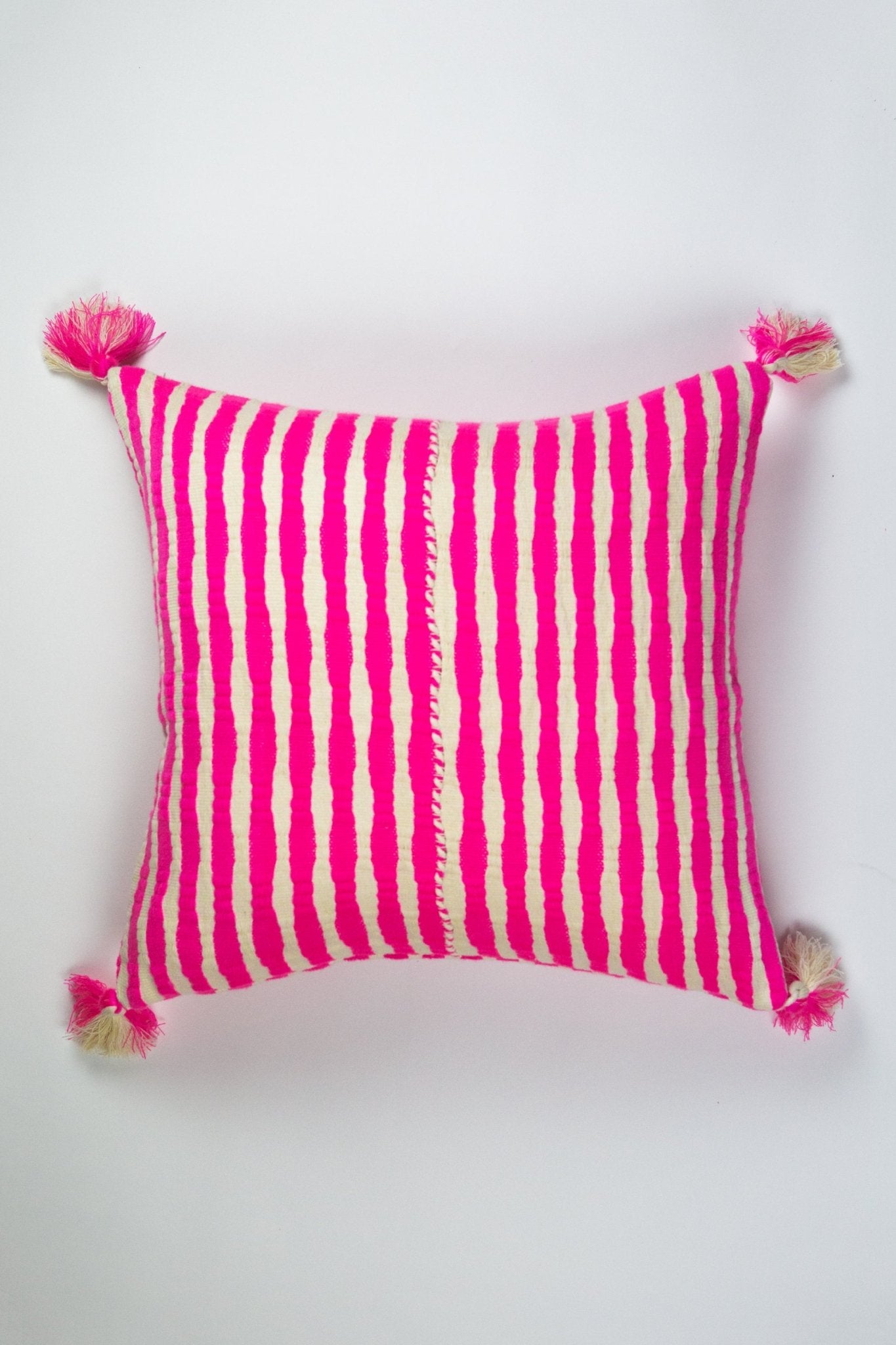 Antigua Pillow - Neon Pink and Yellow
