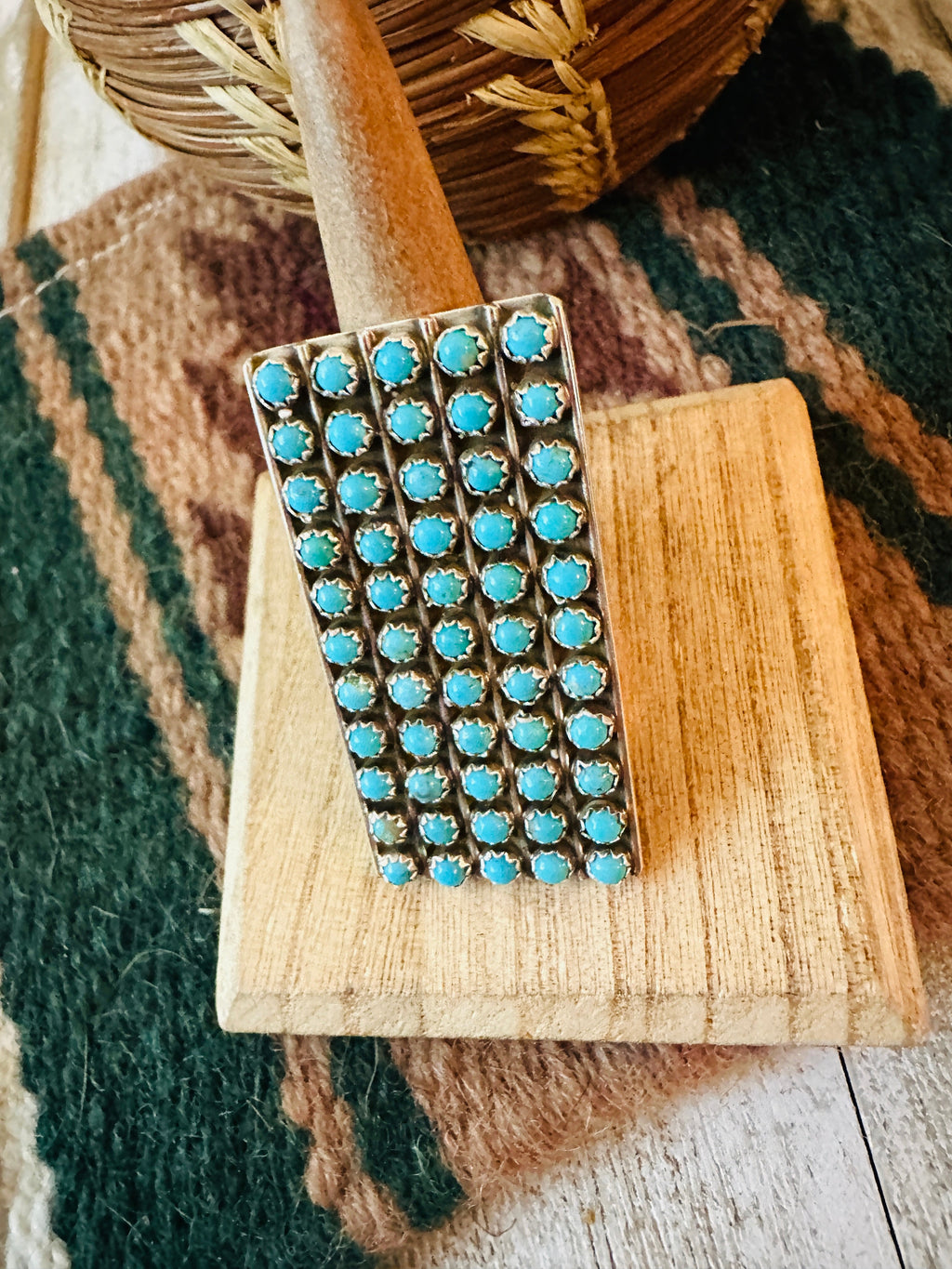 Handcrafted Sterling Silver & Turquoise Snake Eye Ring