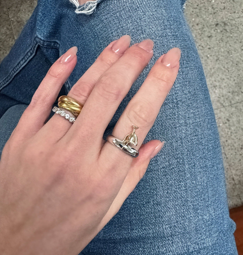 Silver Micro-Mini Trophy Ring