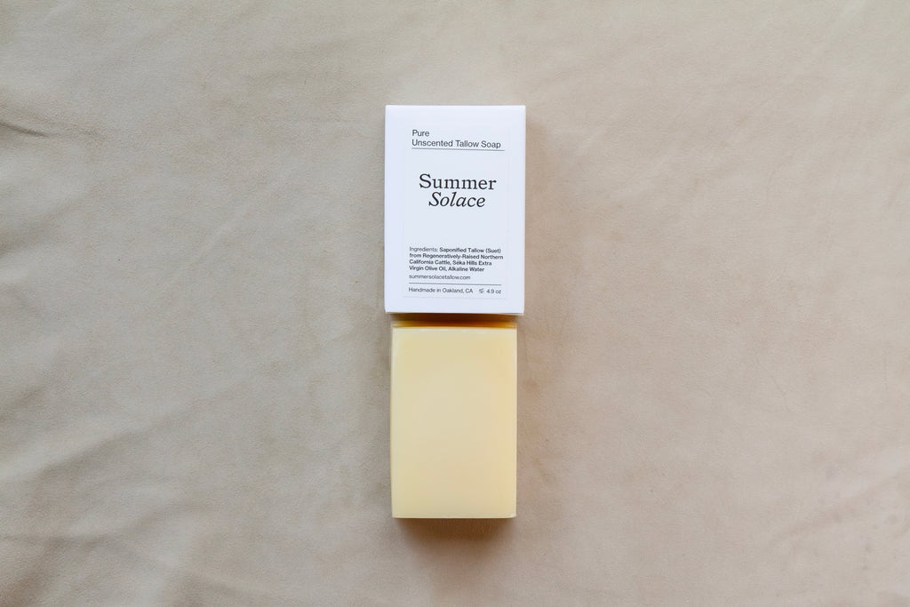 Pure Unscented – Tallow Bar Soap for Sensitive Skin