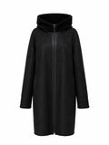 Rei Reversible Faux Fur & Suede Coat in Black/Black