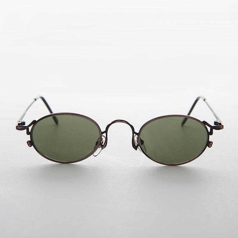 Oval Victorian Style 90s Sunglasses - Beatrice