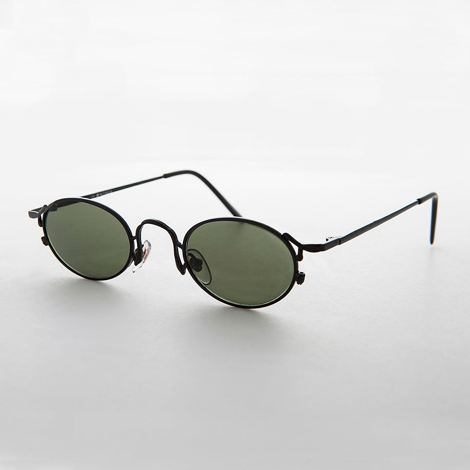 Oval Victorian Style 90s Sunglasses - Beatrice
