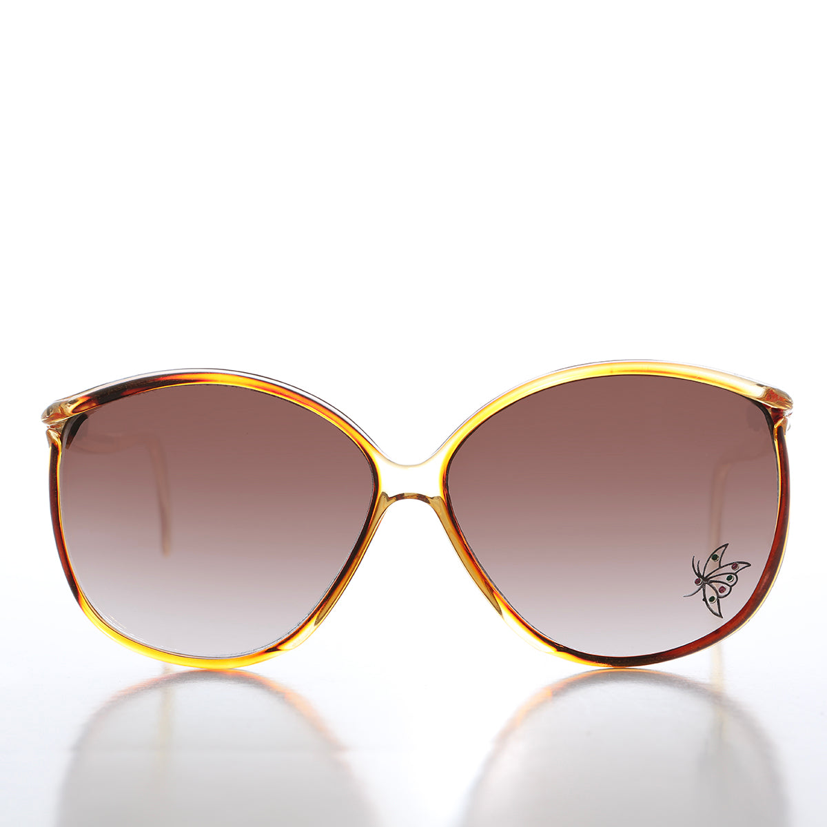 80s Rhinestone Boho Vintage Sunglasses - Belinda