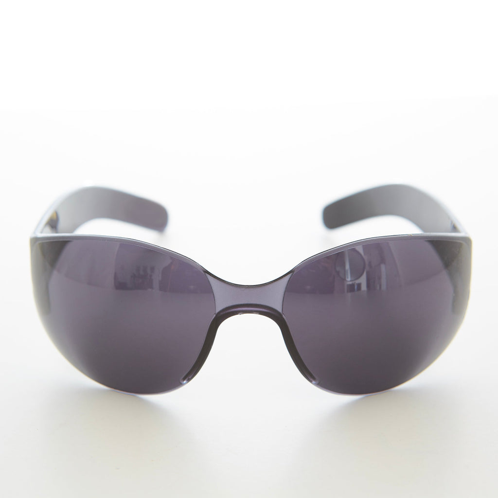 Futuristic Goggle Wrap Around Sunglasses - Blast