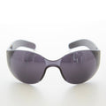 Futuristic Goggle Wrap Around Sunglasses - Blast