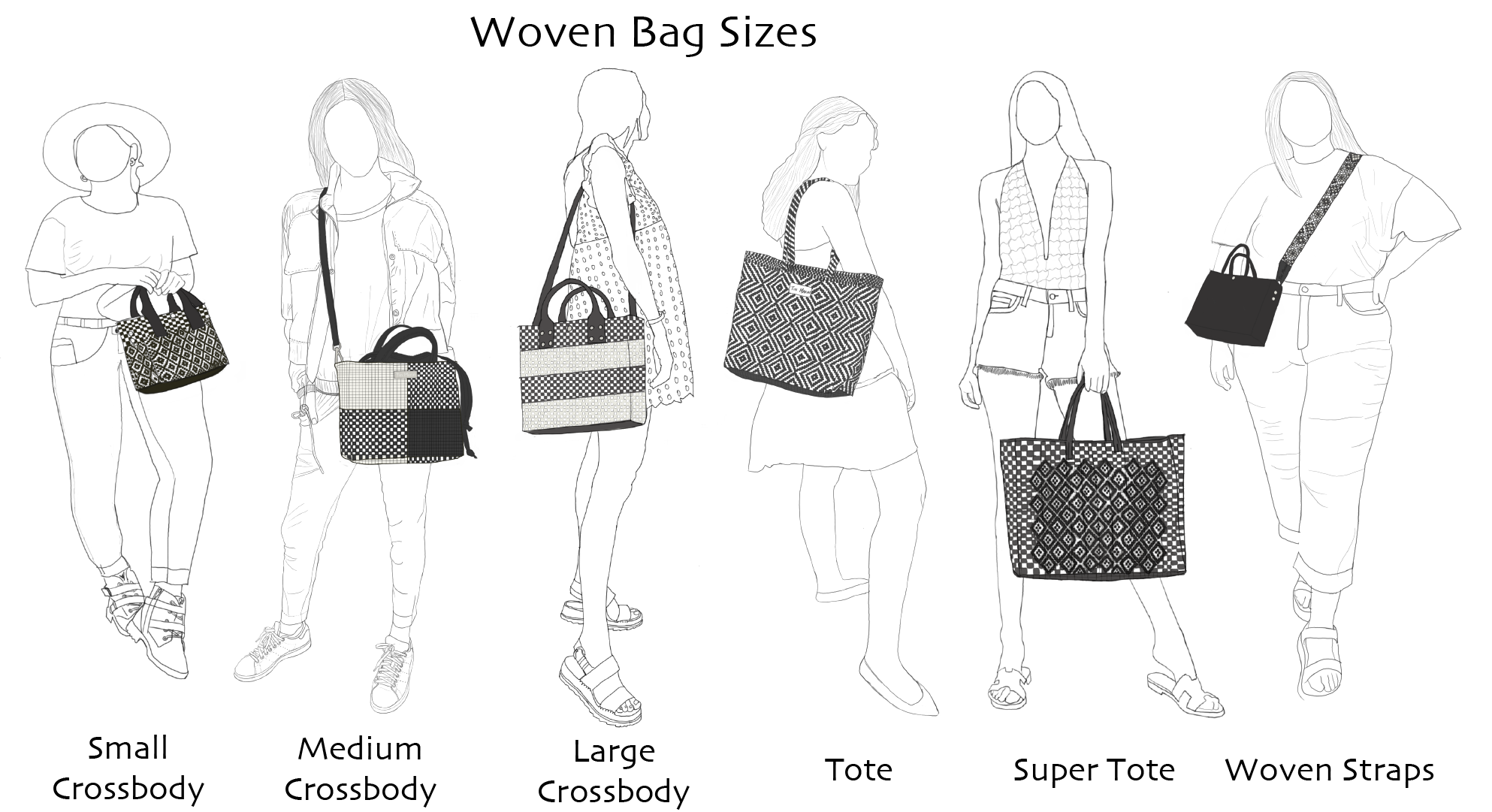 Mixte Large Woven Crossbody Bag