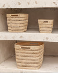 Woven Rattan Cube Storage Baskets