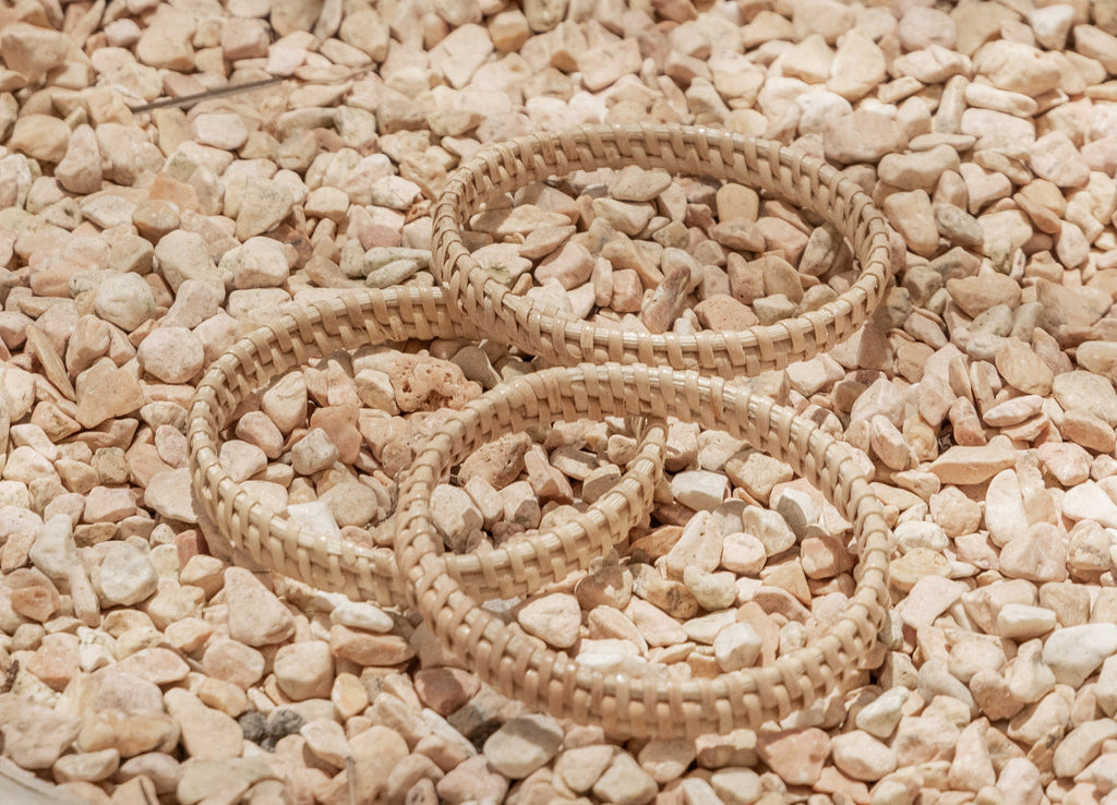 Flat Weave Rattan Bangle