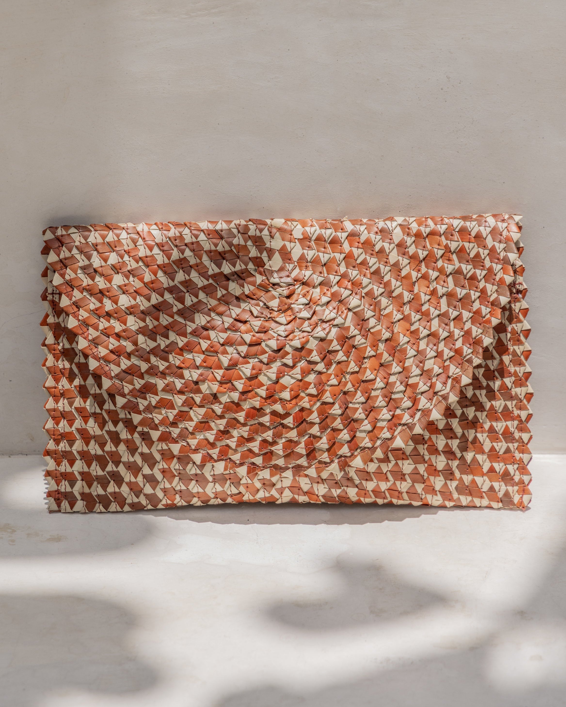 Ombre Rattan Clutch