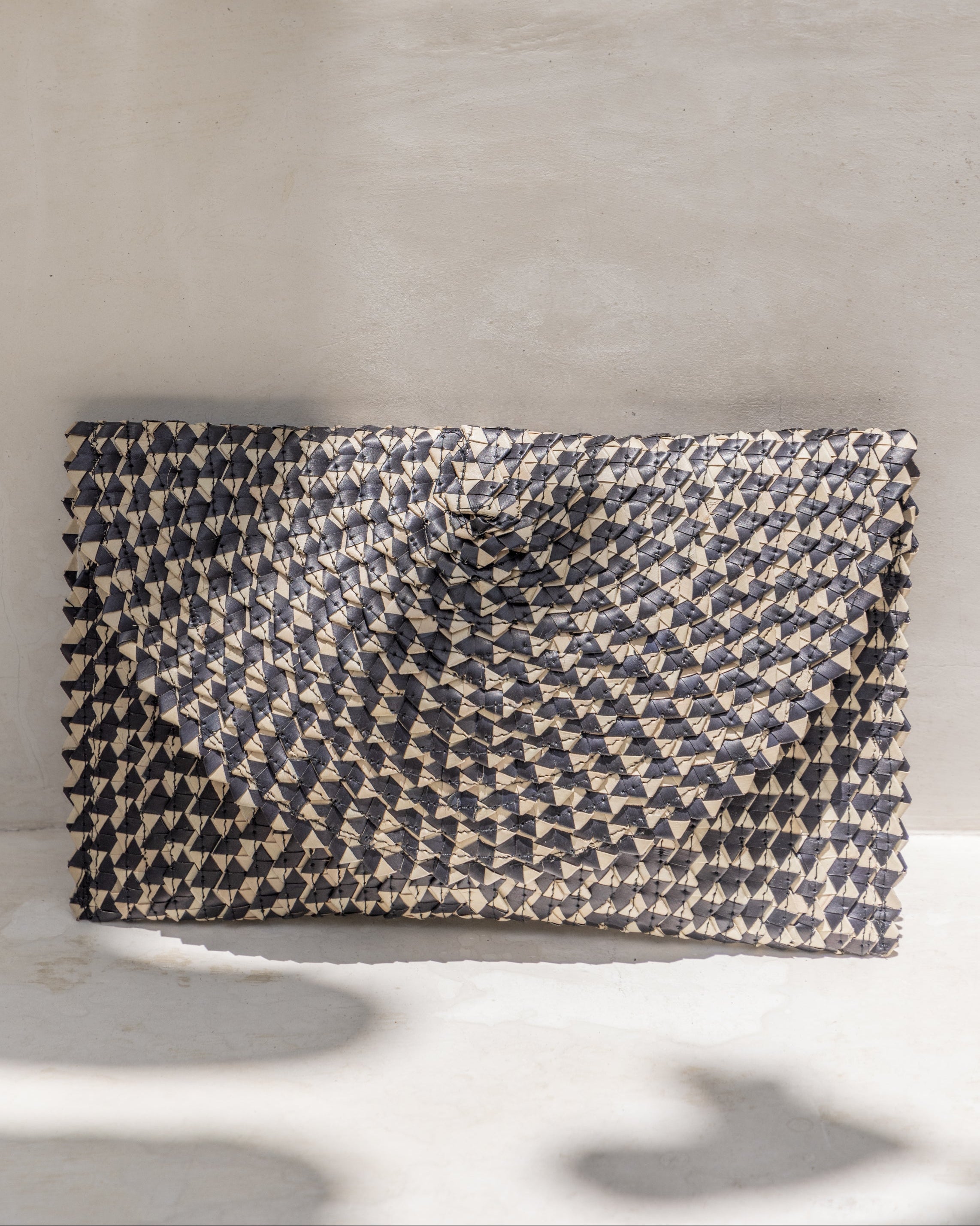 Ombre Rattan Clutch