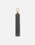 Black Oversized Logo Keychain