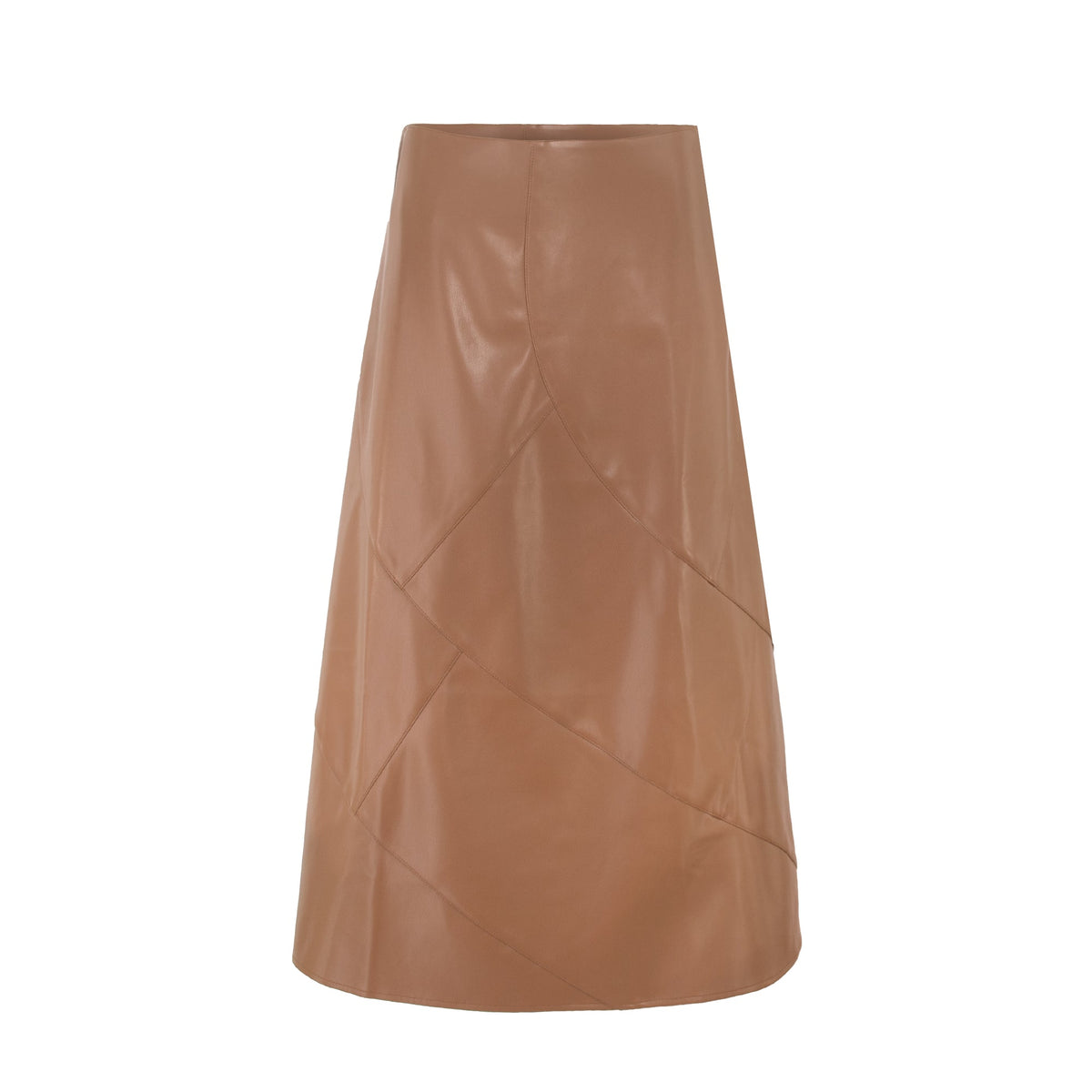 LEATHER SEAM SKIRT