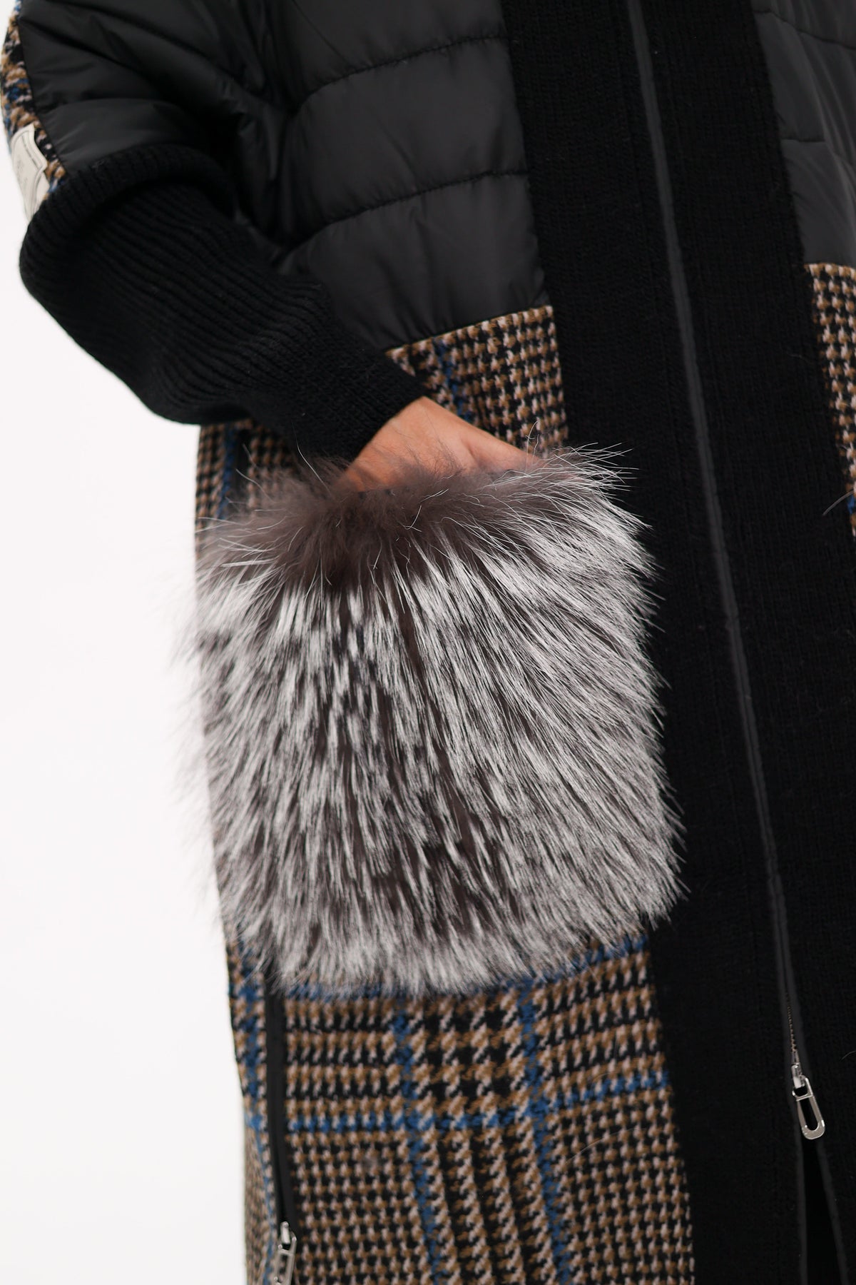 Saga®Furs Silver Fox Wool Cashmere Coat