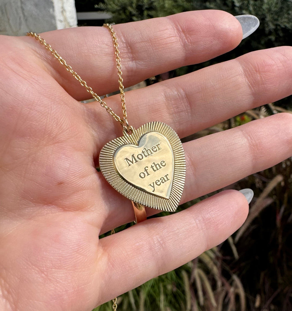 Silver "Mother of the Year" Necklace