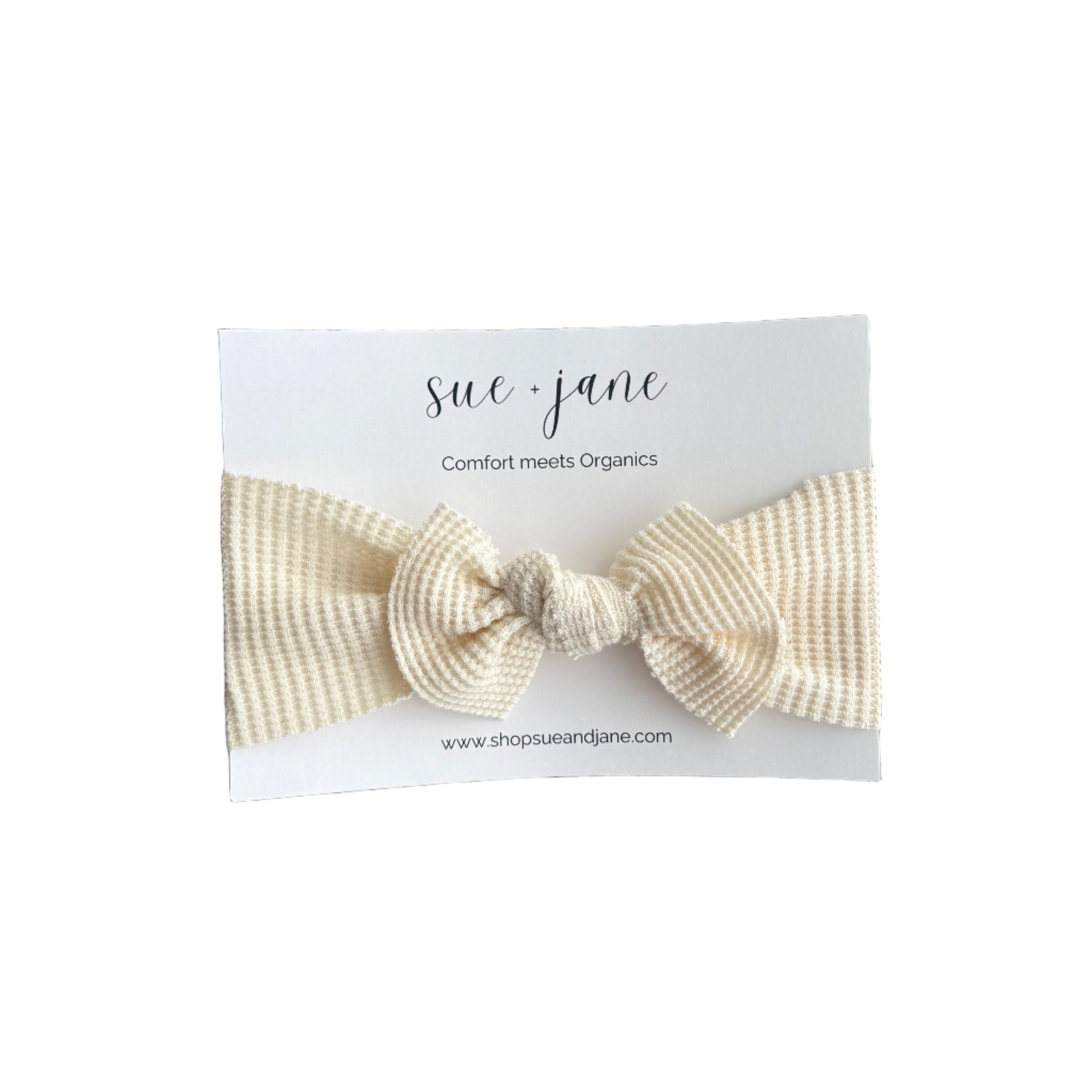 Organic Cotton Waffle Baby Headband | 0–2 Years