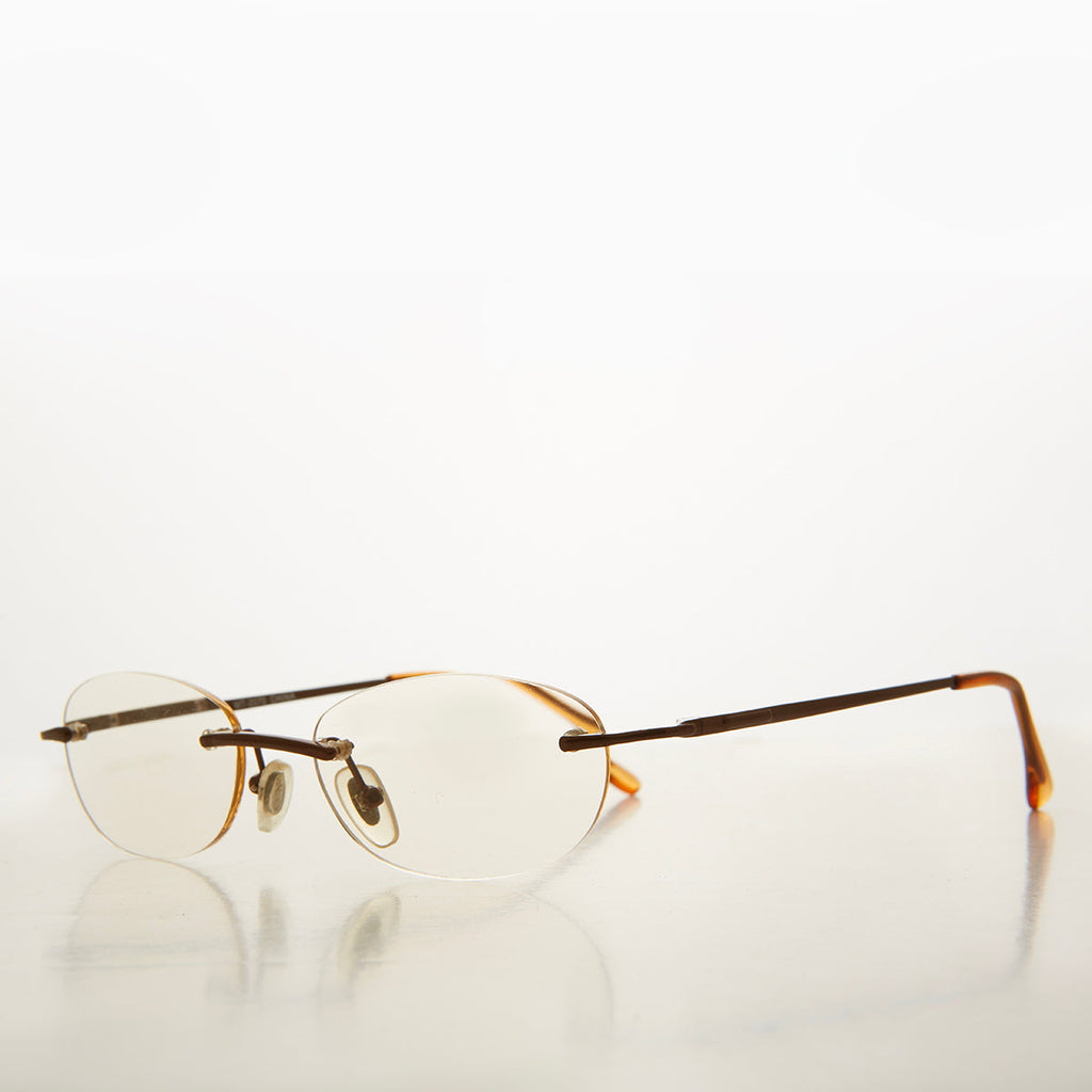 Rimless Half Frame Reading Glasses - Carlton