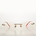 Rimless Half Frame Reading Glasses - Carlton