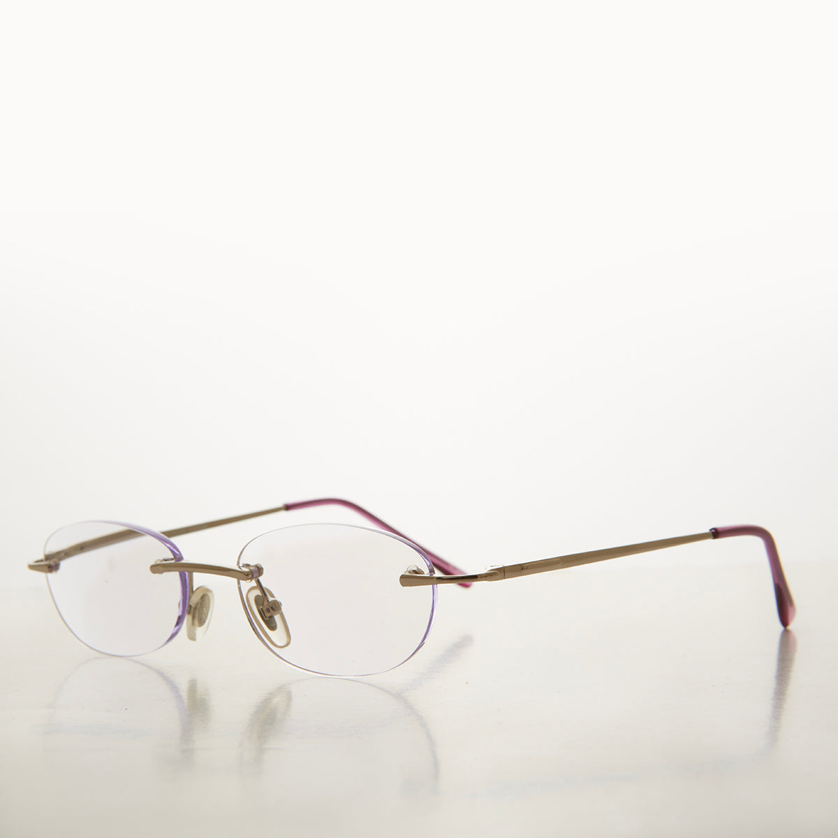 Rimless Half Frame Reading Glasses - Carlton