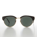 Round Half Frame Cat Eye Vintage Sunglass - Carrie