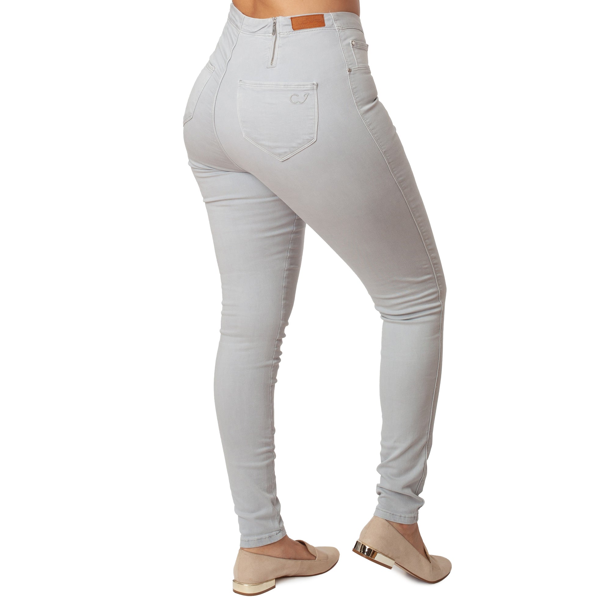 Light Grey Jeans Basic Signature Style