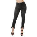 Fashion Style High Low Fringed Leg Jeans