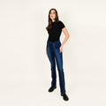 Laced Up Leg Print Insert Skinny