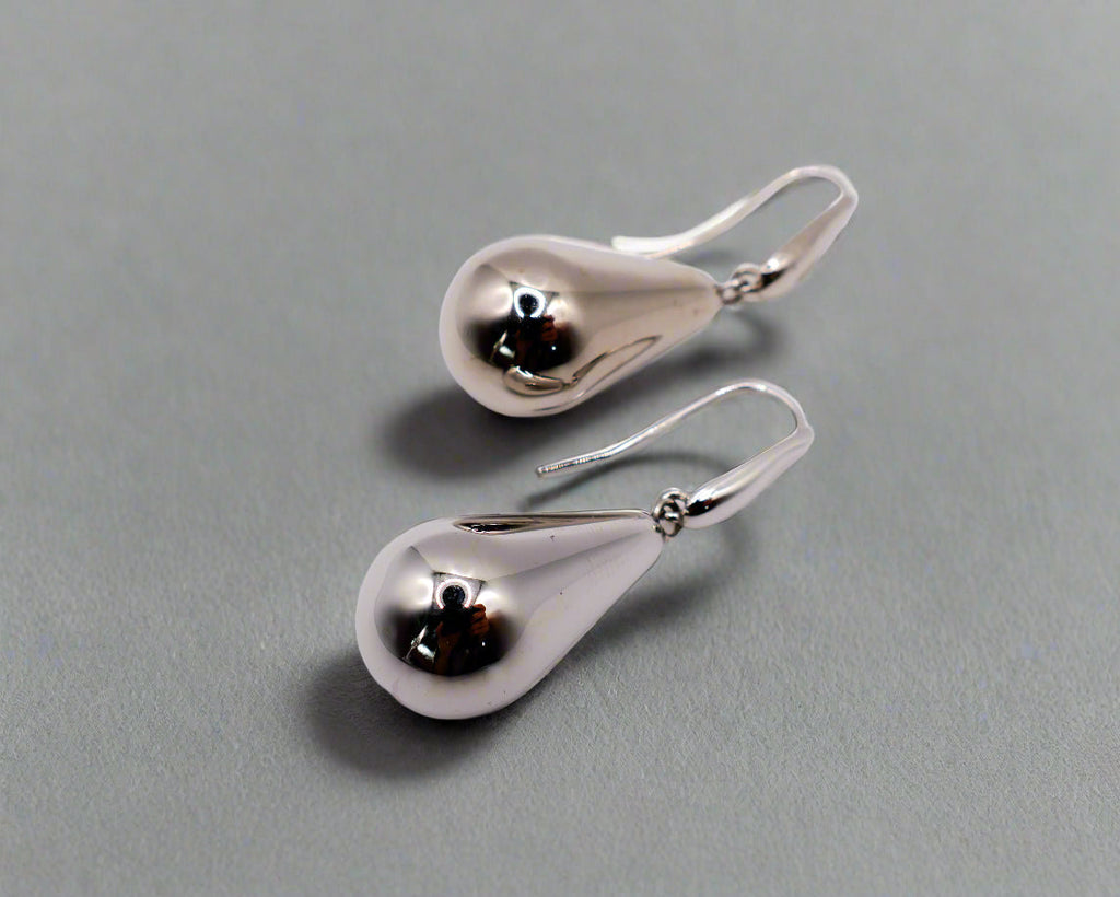 Sterling Silver Raindrop Elegance Earrings
