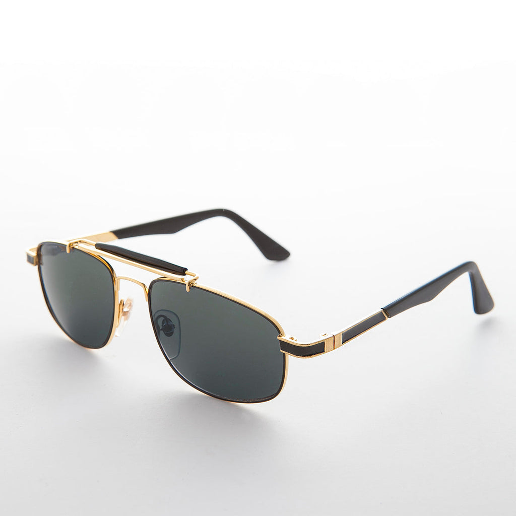 Narrow Rectangular Vintage PIlot Sunglass - Chipper