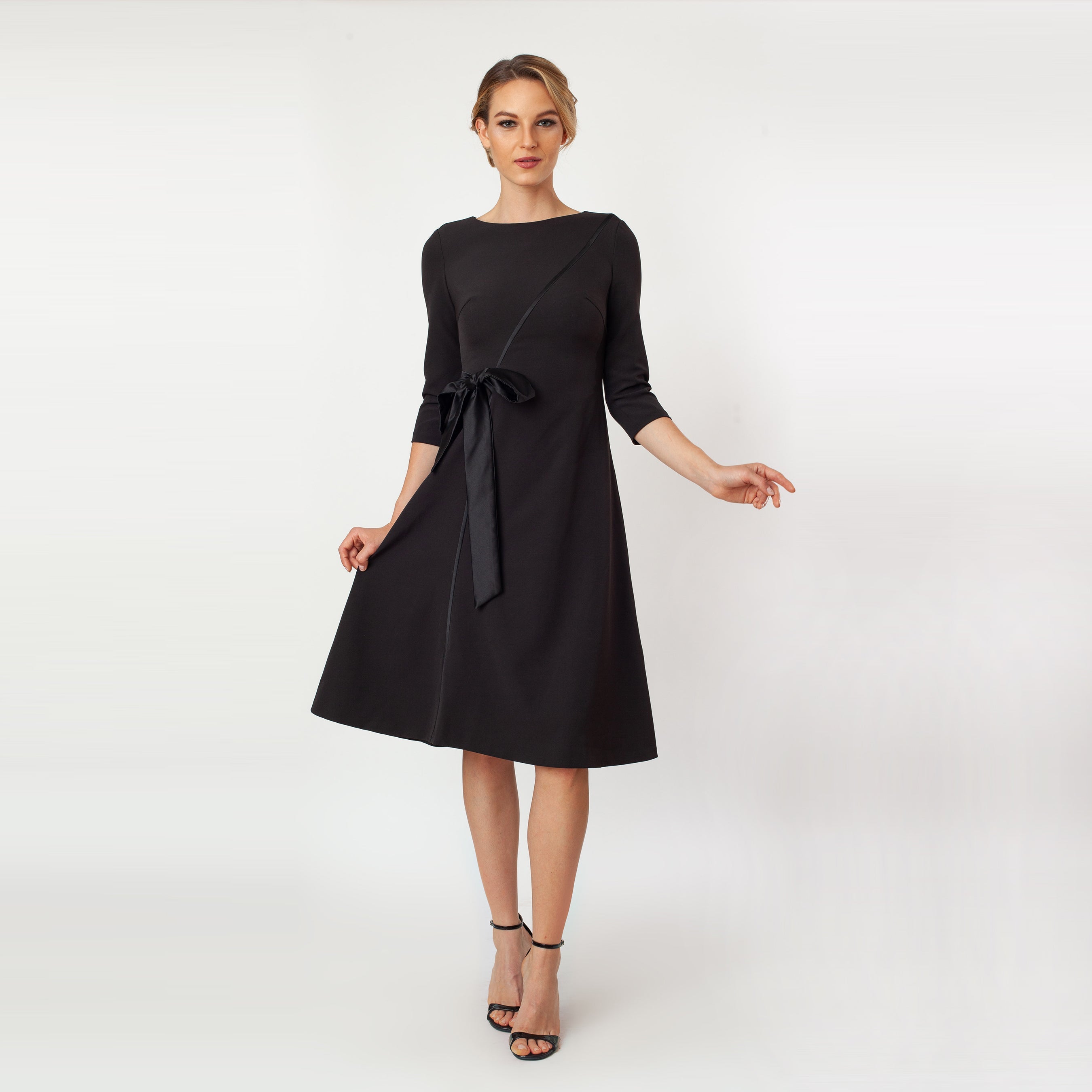 T-Length Side Tie Dress