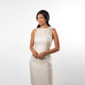The Signature Sleeveless Neck Bow Sheath Classic