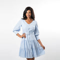 Belted Fit & Flare Tiered Dress