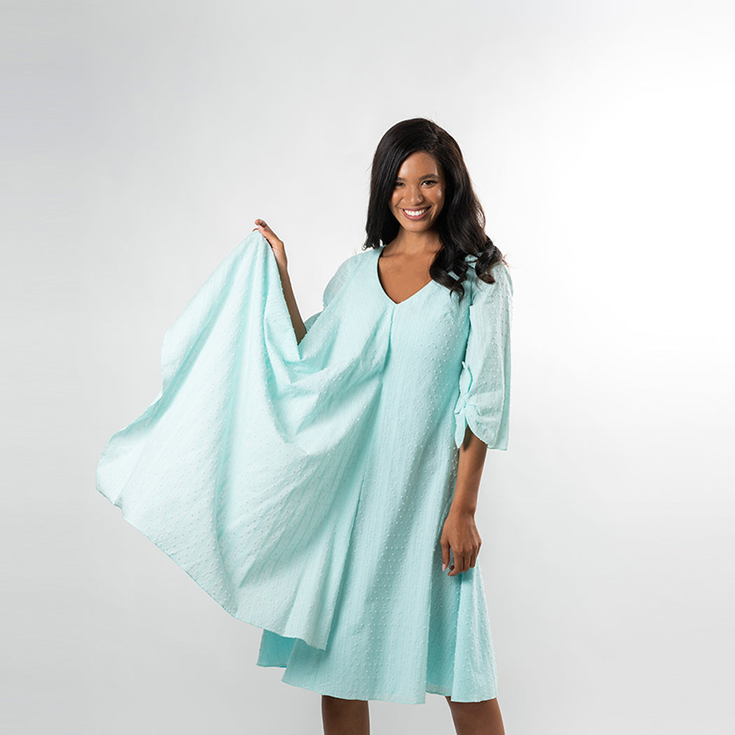Asymmetric Flared Overlay A-line Dress