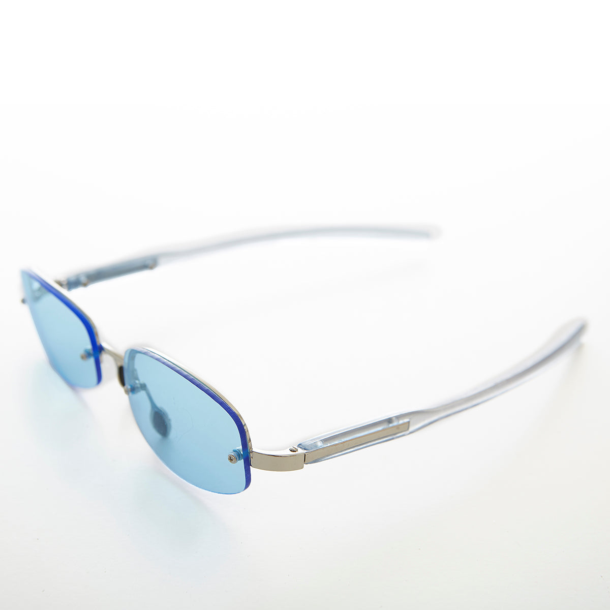 Colorful Rimless Lens Vintage Sunglass - Coral