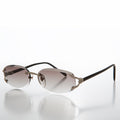 Slim Oval Lens 90s Sunglasses - Cruz