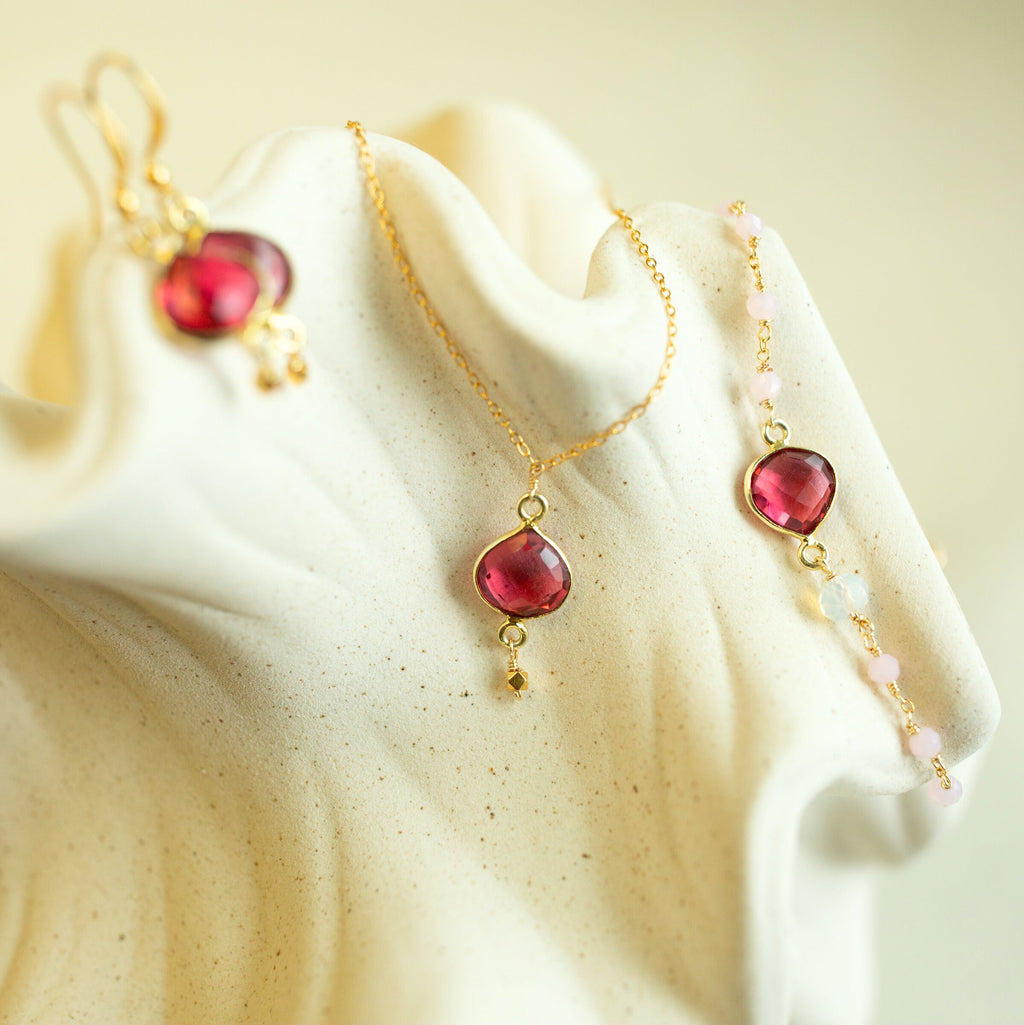 Pink Tourmaline Ballet Pendant