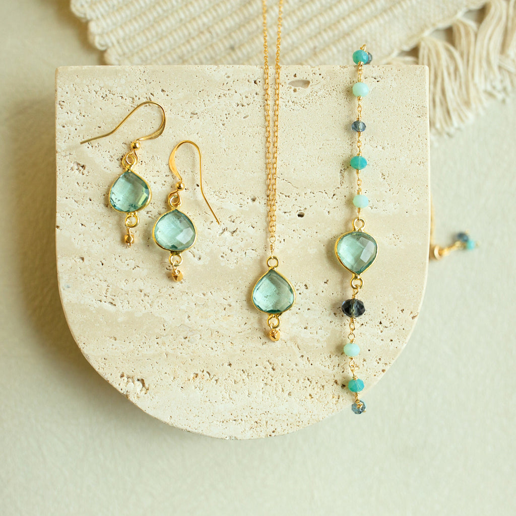 Aquamarine Ballet Drop Earrings