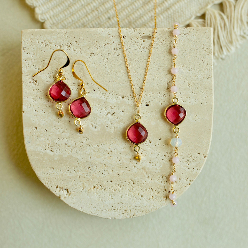 Pink Tourmaline Ballet Bracelet