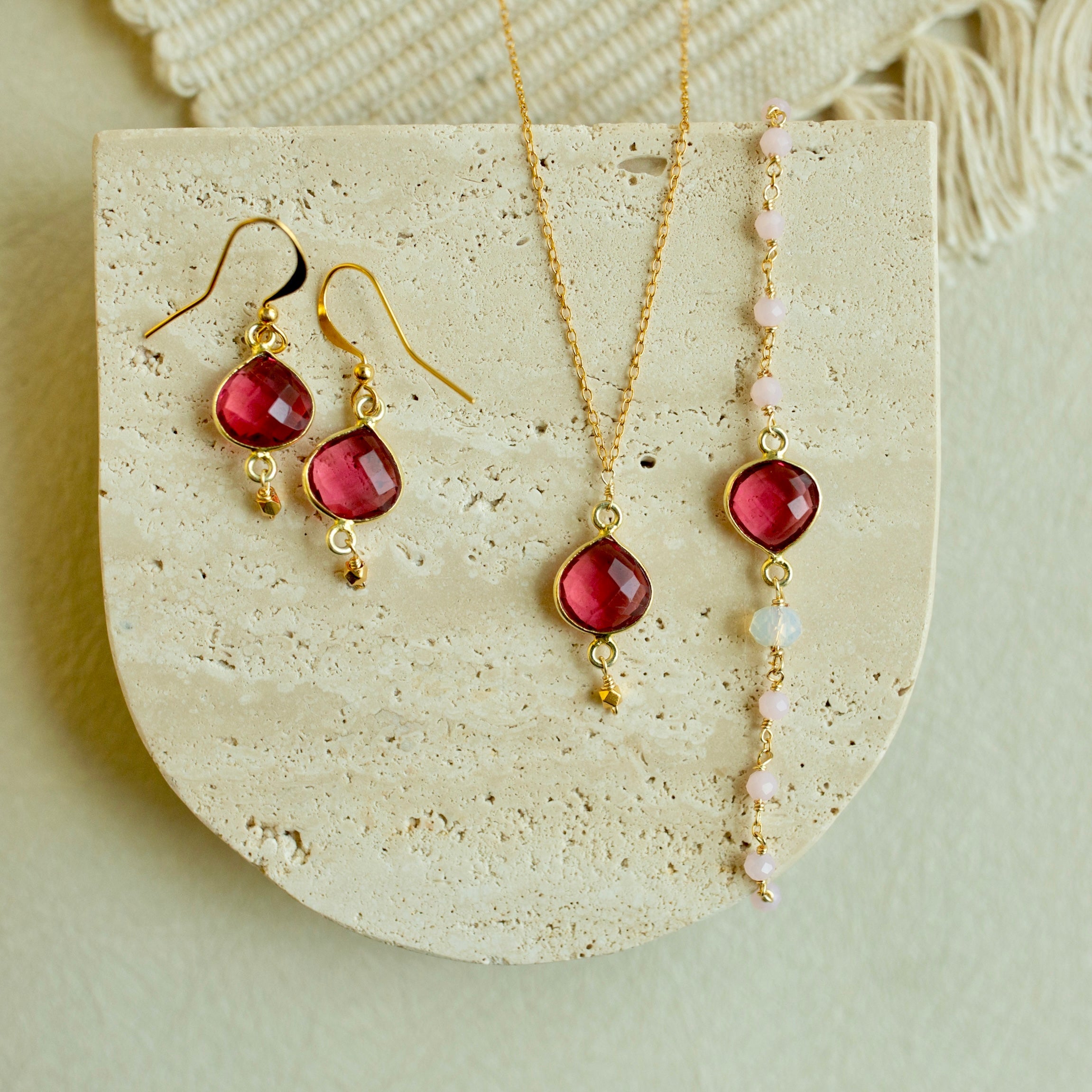 Pink Tourmaline Ballet Bracelet